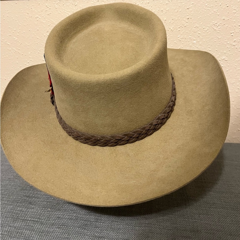 Sz L Drover Swagman Fur Felt Australian Hat Unisex Mink Brown - Picture 11 of 17